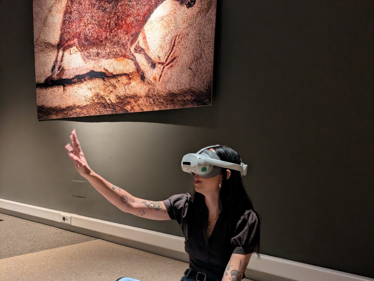 The virtual reality experience at the Museum of Prehistory of Valencia